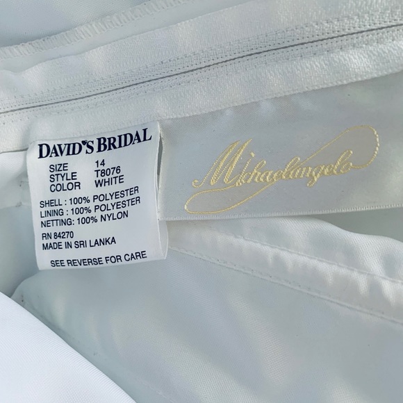 David’s bridal Michael Angelo wedding dress. - Picture 3 of 5